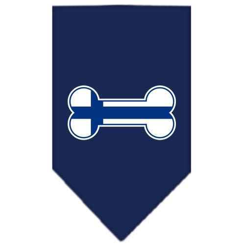 Pet and Dog Bandana Screen Printed, "Bone Flag Finland"