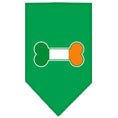 Load image into Gallery viewer, Pet and Dog Bandana Screen Printed, "Bone Shaped Flag Ireland"
