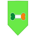Load image into Gallery viewer, Pet and Dog Bandana Screen Printed, "Bone Shaped Flag Ireland"
