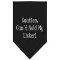 Load image into Gallery viewer, Pet and Dog Bandana Screen Printed, "Caution: Can't Hold My Licker"

