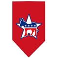 Load image into Gallery viewer, Pet and Dog Bandana Screen Printed, "Democrat"
