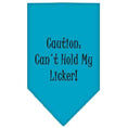 Load image into Gallery viewer, Pet and Dog Bandana Screen Printed, "Caution: Can't Hold My Licker"
