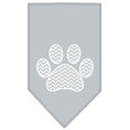 Load image into Gallery viewer, Pet and Dog Bandana Screen Printed, "Chevron Paw"

