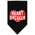 Load image into Gallery viewer, Pet and Dog Bandana Screen Printed, "Heart Breaker"
