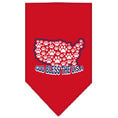 Load image into Gallery viewer, Pet and Dog Bandana Screen Printed, "God Bless The USA"

