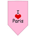 Load image into Gallery viewer, Pet and Dog Bandana Screen Printed, "I Love Paris"
