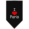 Load image into Gallery viewer, Pet and Dog Bandana Screen Printed, "I Love Paris"
