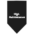 Load image into Gallery viewer, Pet and Dog Bandana Screen Printed, "High Maintenance"
