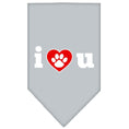Load image into Gallery viewer, Pet and Dog Bandana Screen Printed, "I Love You"
