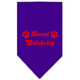 Load image into Gallery viewer, Pet and Dog Bandana Screen Printed, "Local Celebrity"
