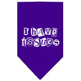 Load image into Gallery viewer, Pet and Dog Bandana Screen Printed, "I Have Issues"
