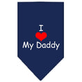 Load image into Gallery viewer, Pet and Dog Bandana Screen Printed, "I Love My Daddy"
