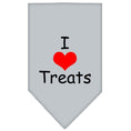 Load image into Gallery viewer, Pet and Dog Bandana Screen Printed, "I Love Treats"
