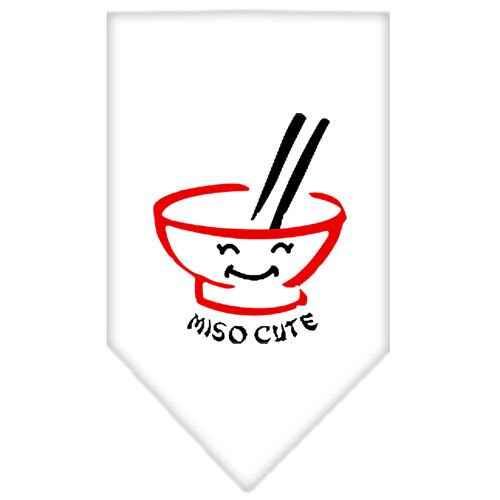Pet and Dog Bandana Screen Printed, "Miso Cute"