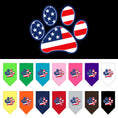 Load image into Gallery viewer, Pet and Dog Bandana Screen Printed, "Patriotic Paw"
