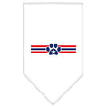Load image into Gallery viewer, Pet and Dog Bandana Screen Printed, "Patriotic Star Paw"
