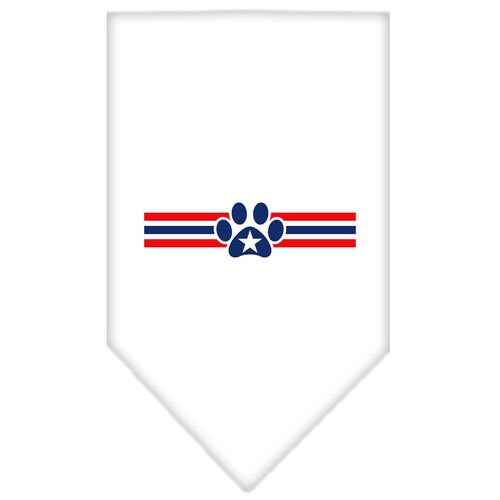 Pet and Dog Bandana Screen Printed, "Patriotic Star Paw"