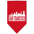 Load image into Gallery viewer, Pet and Dog Bandana Screen Printed, "San Francisco Skyline"
