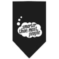 Load image into Gallery viewer, Pet and Dog Bandana Screen Printed, "Smarter Than Most People"
