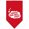 Load image into Gallery viewer, Pet and Dog Bandana Screen Printed, "Smarter Than Most People"
