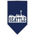 Load image into Gallery viewer, Pet and Dog Bandana Screen Printed, "Seattle Skyline"
