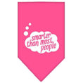 Load image into Gallery viewer, Pet and Dog Bandana Screen Printed, "Smarter Than Most People"
