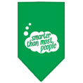 Load image into Gallery viewer, Pet and Dog Bandana Screen Printed, "Smarter Than Most People"

