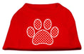 Load image into Gallery viewer, Pet Shirt "Swiss Dots Red Paw"
