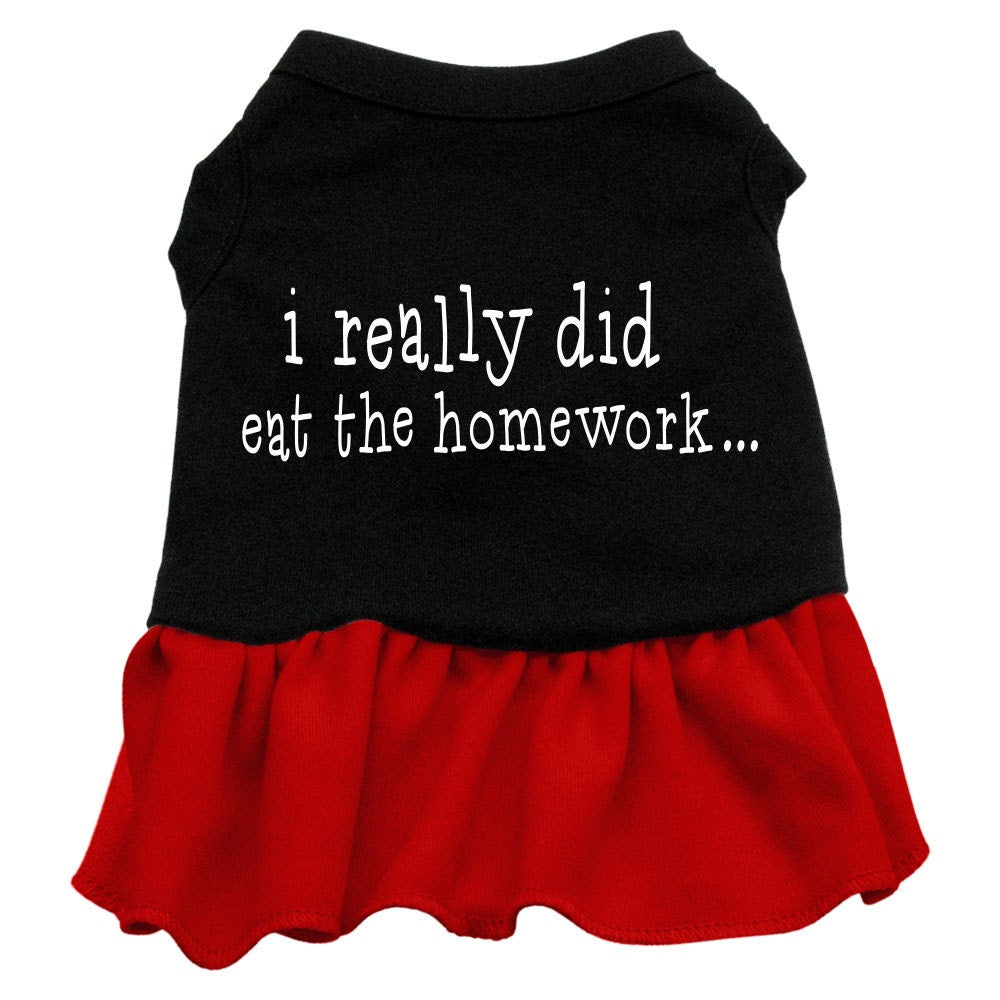Pet Dress "I Really Did Eat The Homework"