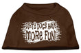Load image into Gallery viewer, Pet Dog & Cat Shirt Screen Printed, "Dirty Dogs Have More Fun"
