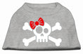 Load image into Gallery viewer, Pet Dog & Cat Shirt Screen Printed, "Skull Crossbones Bow"
