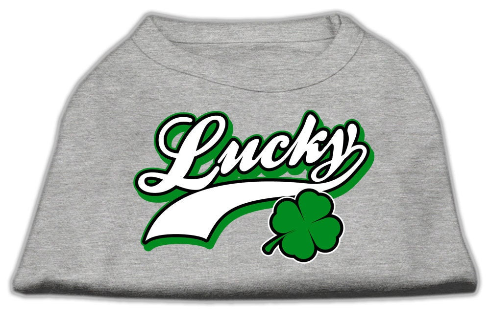 Pet Shirt "Lucky Swoosh White"