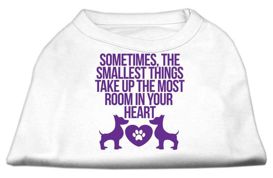 Pet Dog & Cat Shirt, "The Smallest Things Take Up Your Heart"