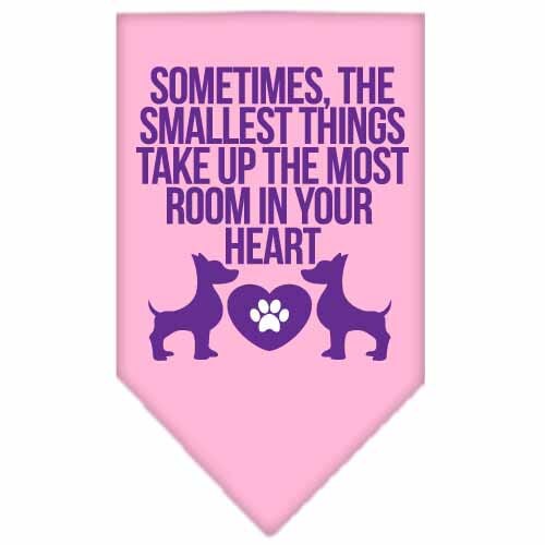 Pet and Dog Bandana, "The Smallest Things Take Up Your Heart"