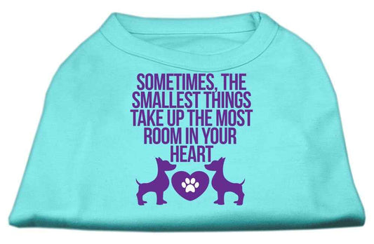 Pet Dog & Cat Shirt, "The Smallest Things Take Up Your Heart"
