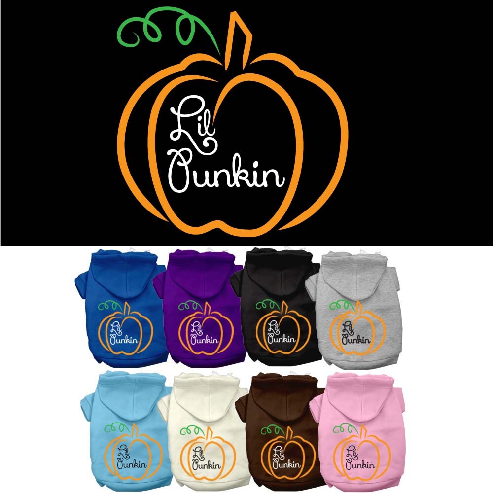Halloween Pet Hoodie Screen Printed, "Lil Punkin"