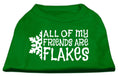 Load image into Gallery viewer, Christmas Screenprinted Dog Shirt, "All My Friends Are Flakes"
