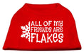 Load image into Gallery viewer, Christmas Screenprinted Dog Shirt, "All My Friends Are Flakes"
