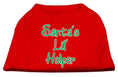 Load image into Gallery viewer, Christmas Screenprinted Dog Shirt, "Santa's Lil Helper"
