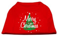 Load image into Gallery viewer, Christmas Screenprinted Dog Shirt, "Scribble Merry Christmas"
