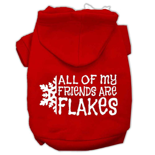 Christmas Pet Hoodie "All Of My Friends Are Flakes"