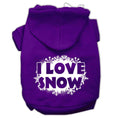 Load image into Gallery viewer, I Love Snow Christmas Pet Hoodie
