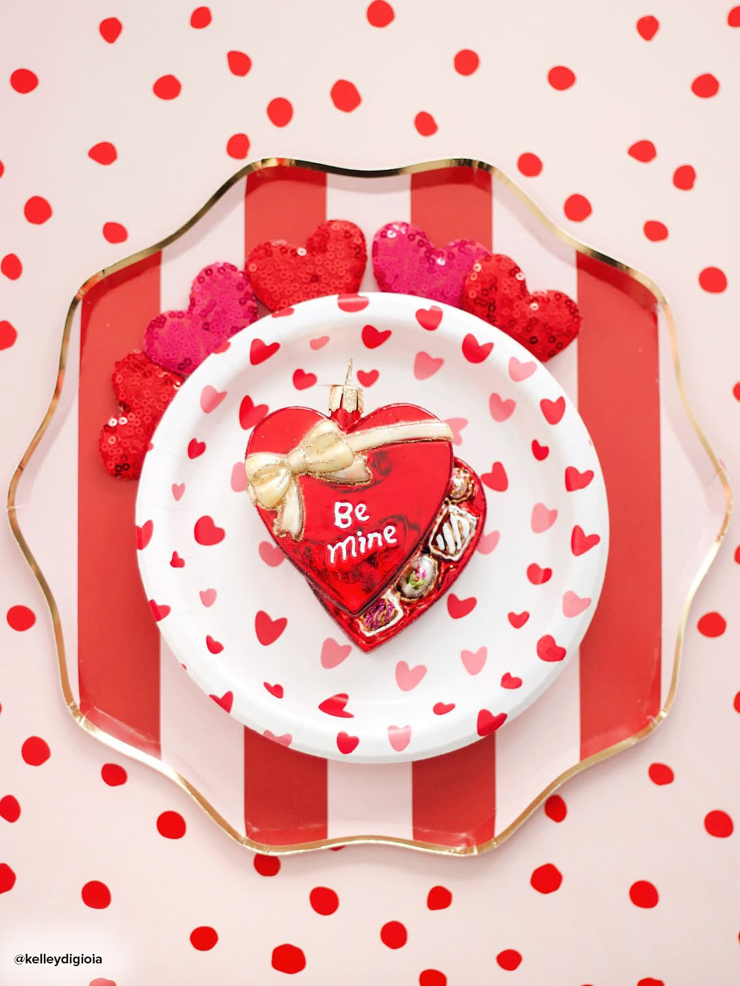 Valentine Chocolates Ornament - Southlake Paws