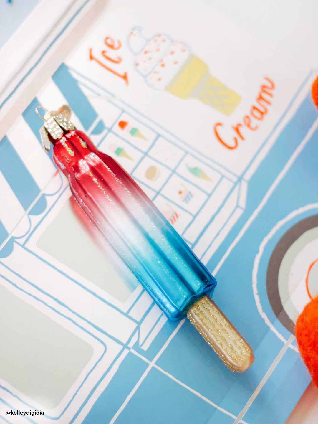 Ice Pop Ornament - Southlake Paws