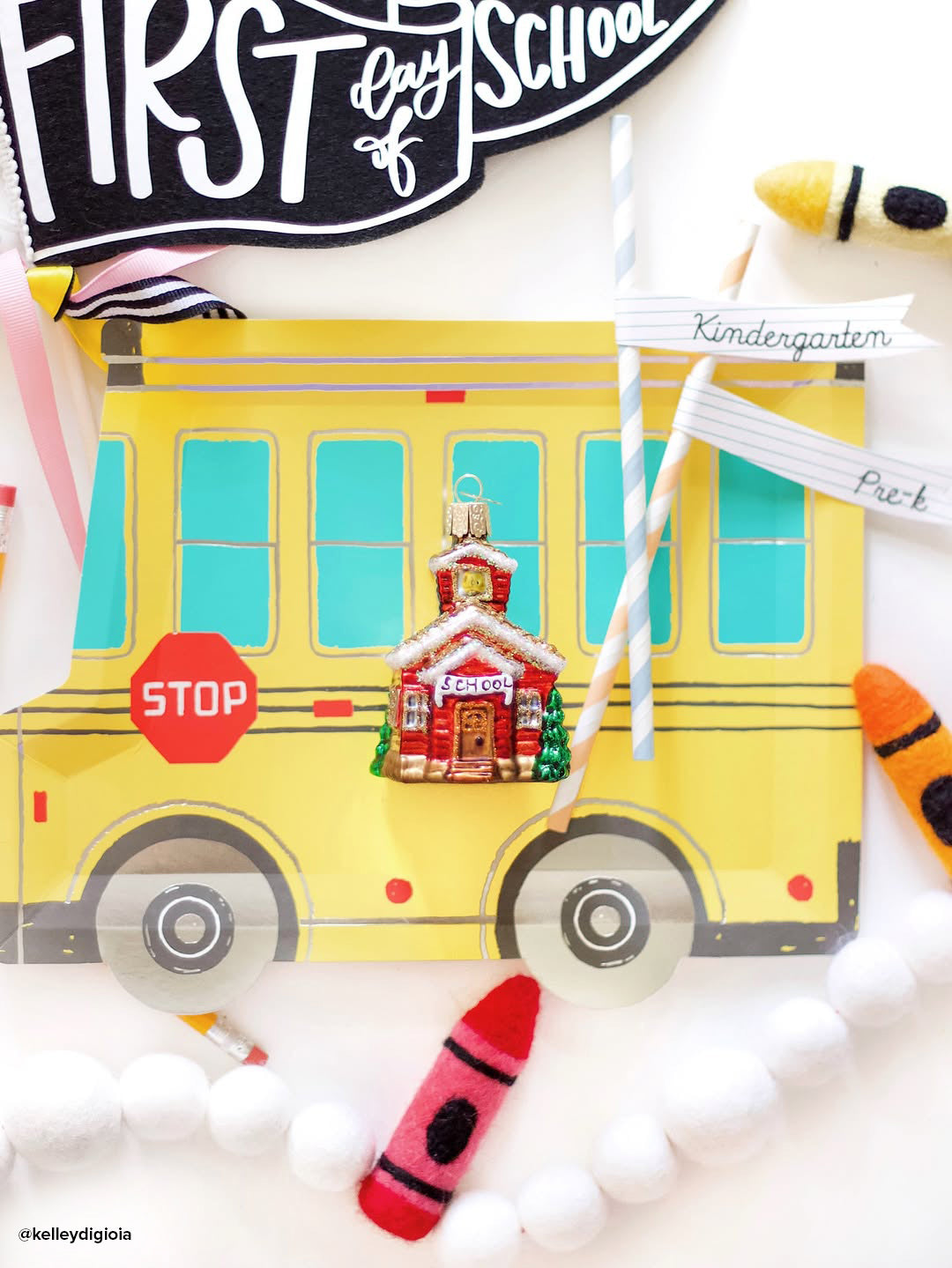 School House Ornament - Southlake Paws