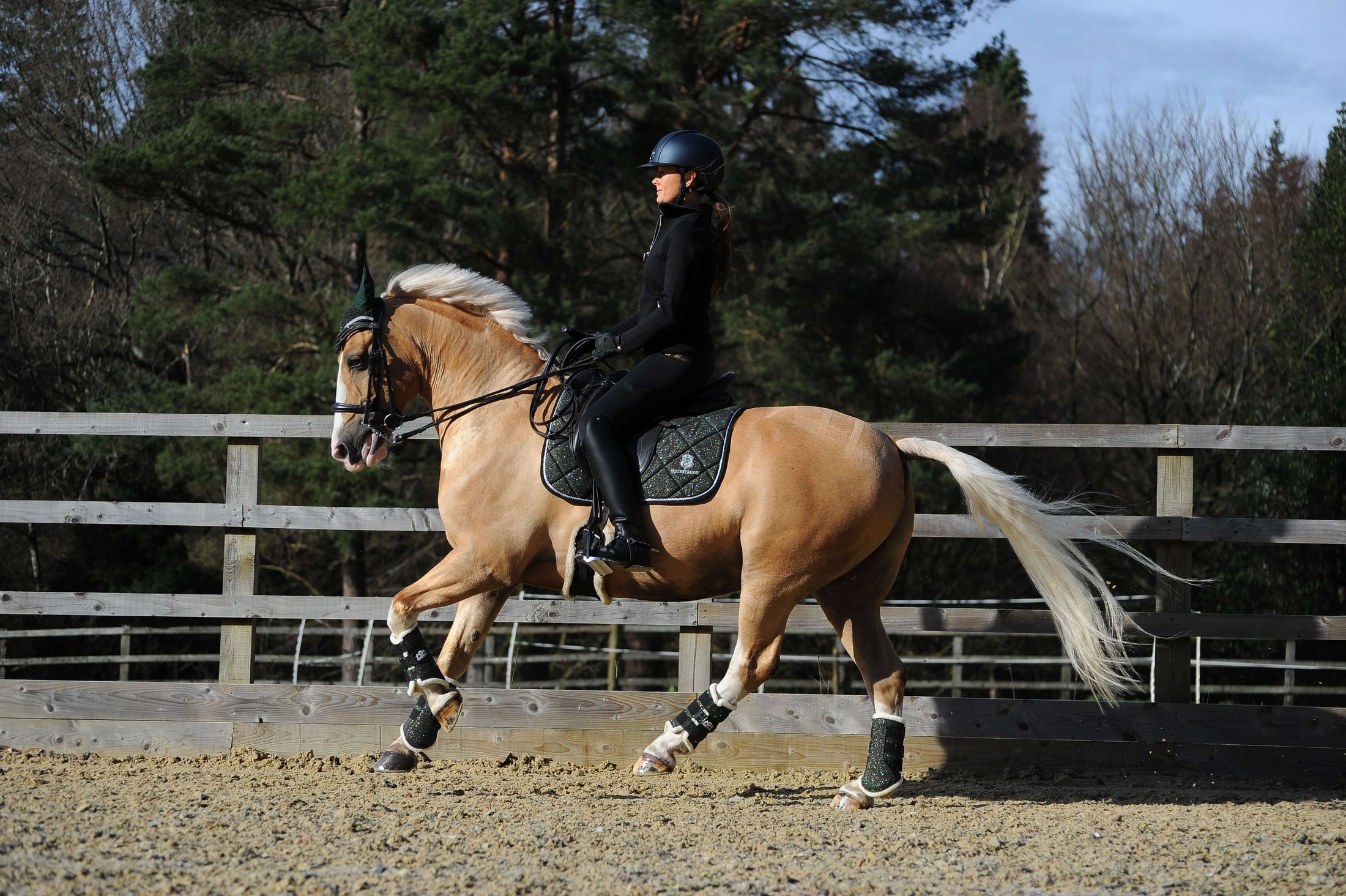 Jade Green Saddle Pad Set