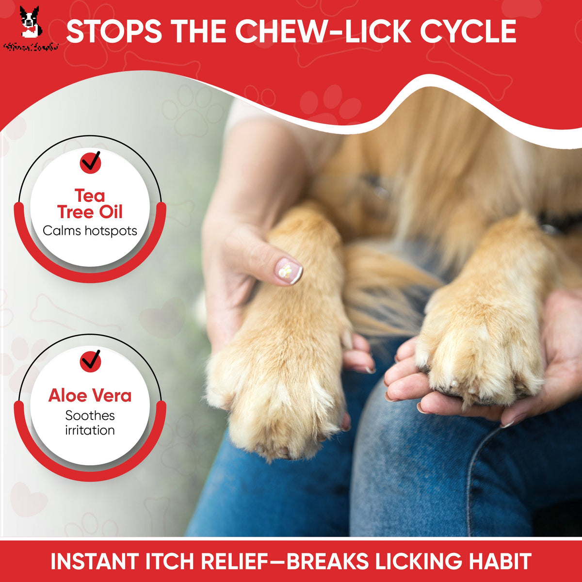 Deep Cleaning Paw Fizz Tablets - Paw Soak Helps Eliminate Paw Licking - Southlake Paws