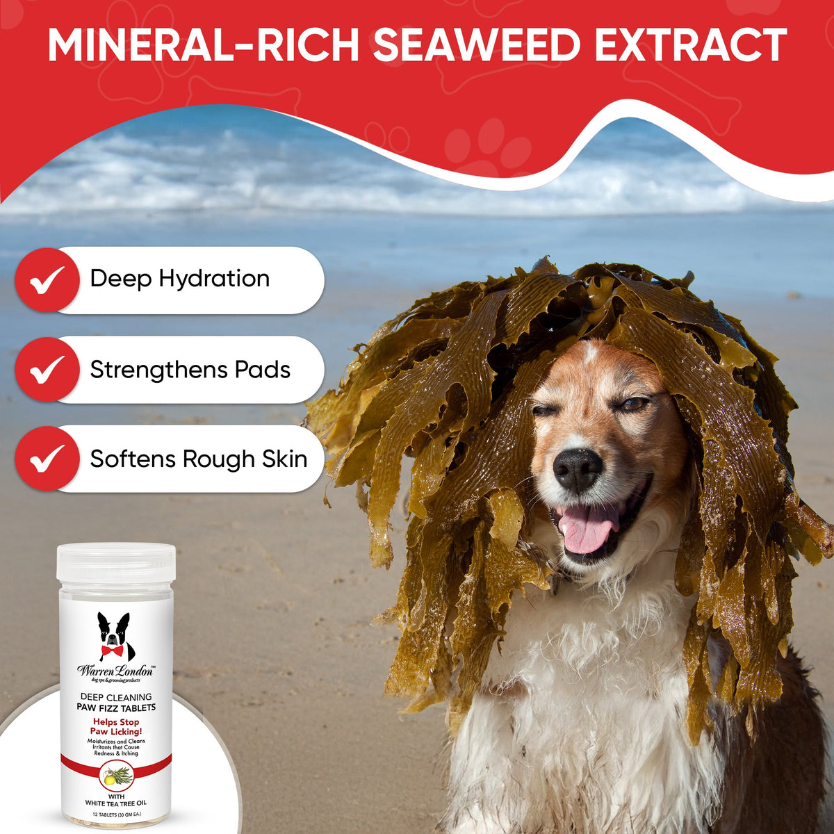 Deep Cleaning Paw Fizz Tablets - Paw Soak Helps Eliminate Paw Licking - Southlake Paws