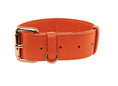 Load image into Gallery viewer, Small Orange Italian Leather Classic Collar
