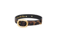 Load image into Gallery viewer, Abstract Leopard Print Italian Leather With Vintage Italian Hardware
